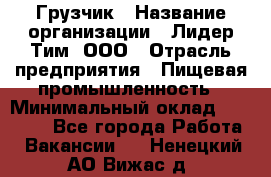 Грузчик › Название организации ­ Лидер Тим, ООО › Отрасль предприятия ­ Пищевая промышленность › Минимальный оклад ­ 20 000 - Все города Работа » Вакансии   . Ненецкий АО,Вижас д.